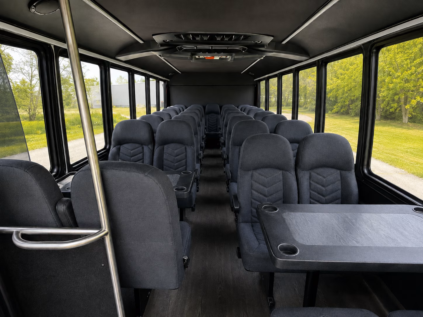fresno 18 passenger minibus inside