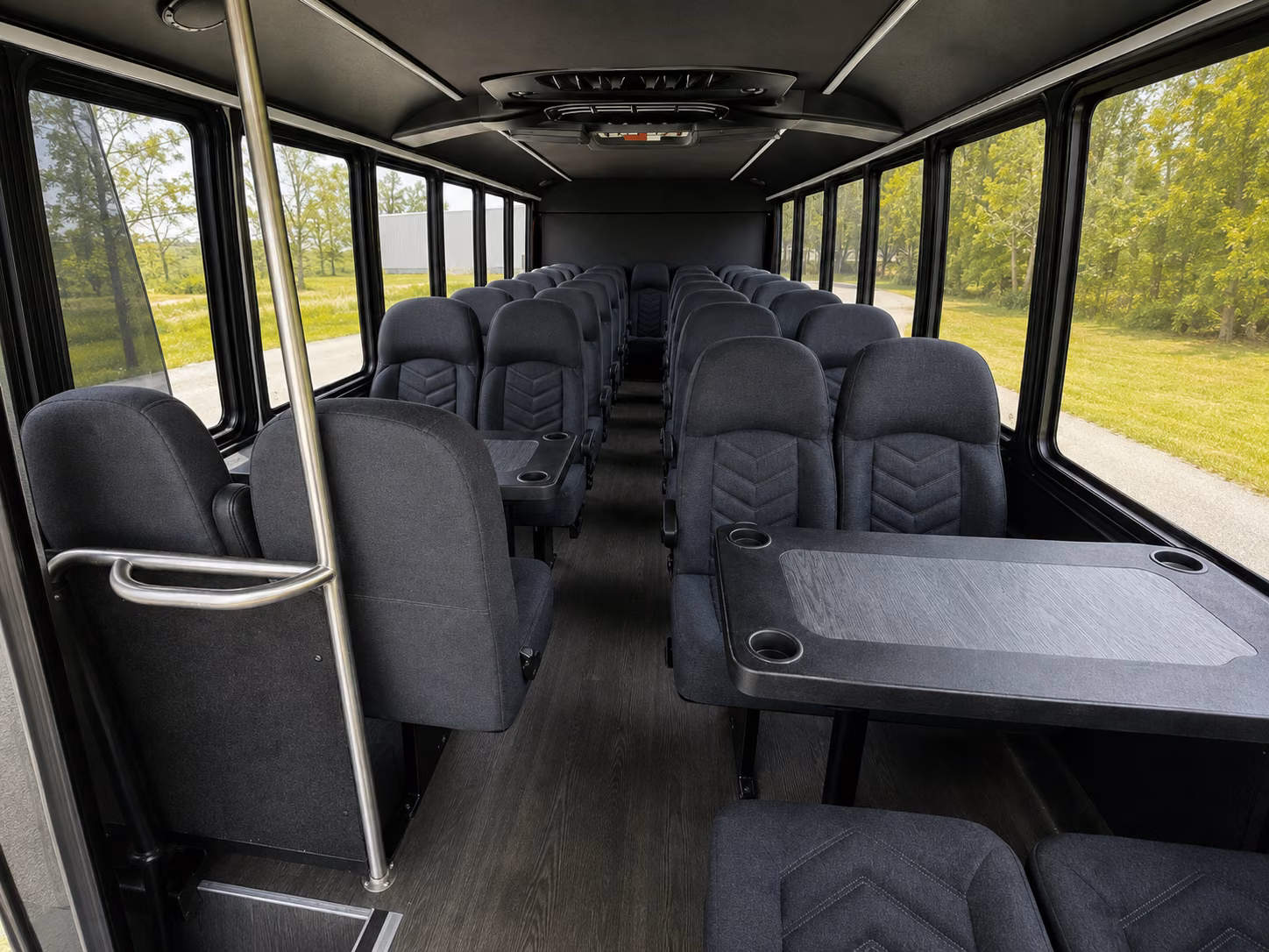 fresno 18 passenger minibus interior