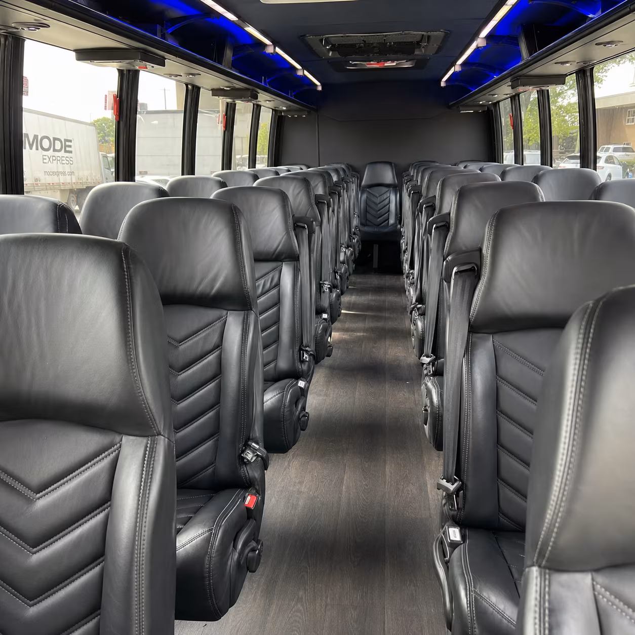 fresno 25 passenger minibus inside
