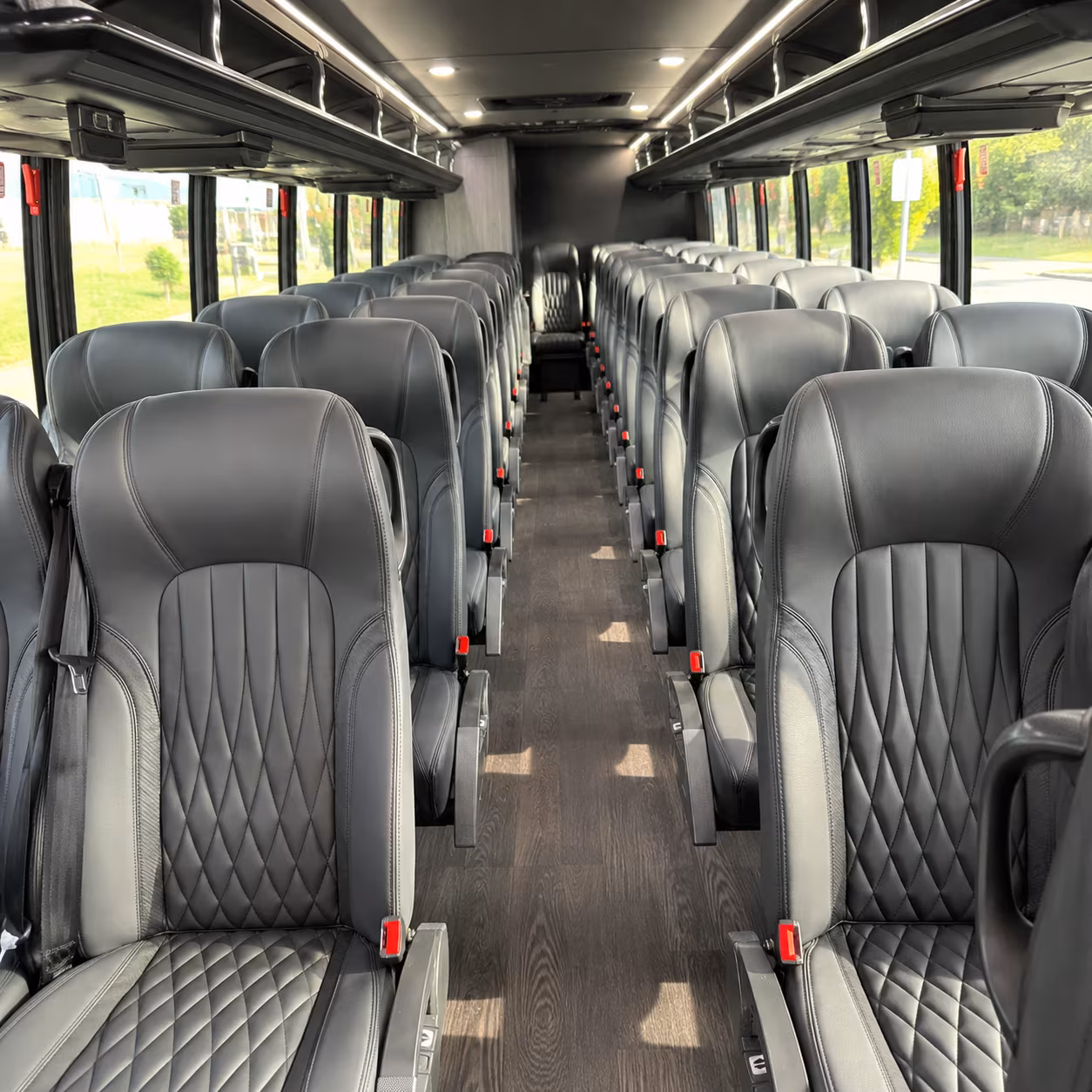 fresno 28 passenger minibus interior