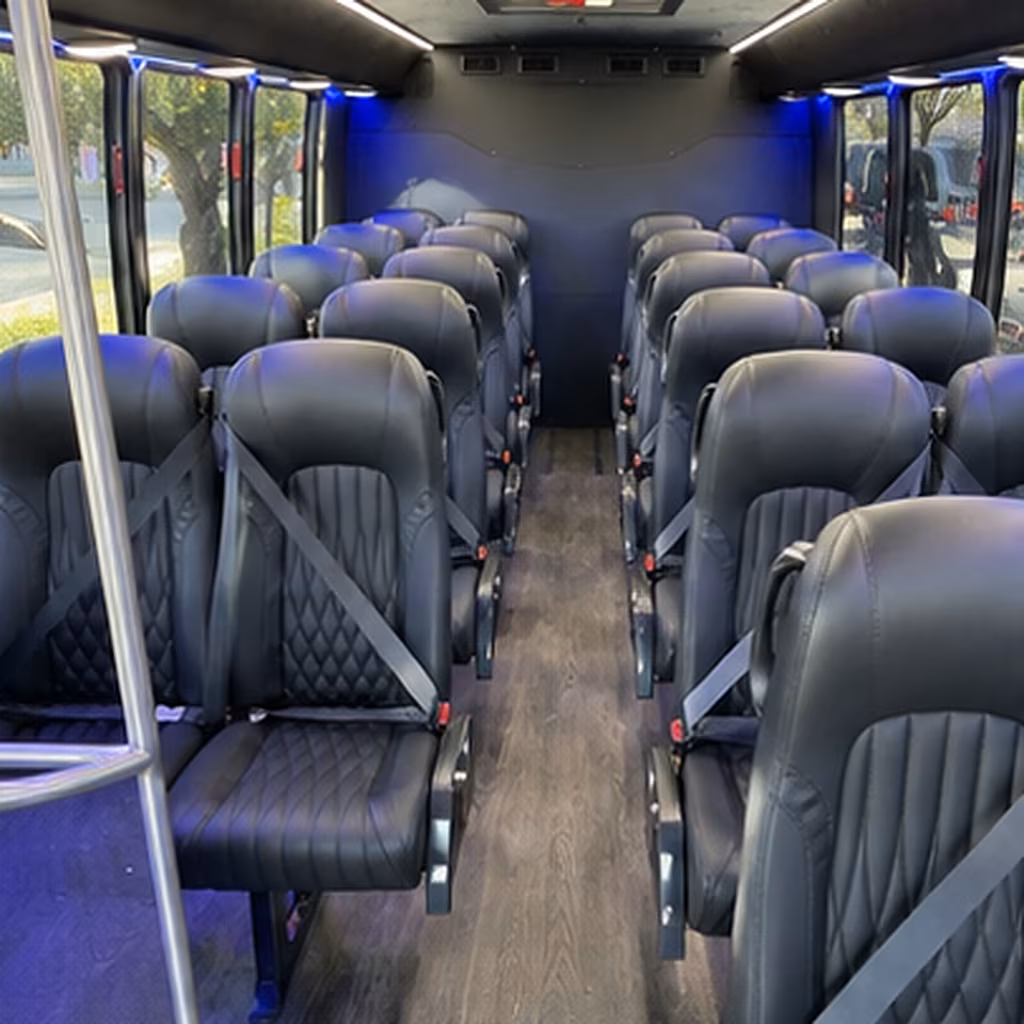 fresno 30 passenger minibus interior