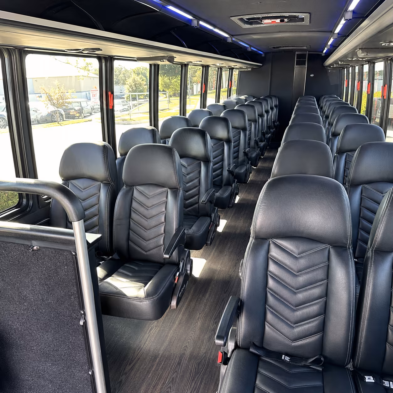 fresno 35 passenger minibus inside