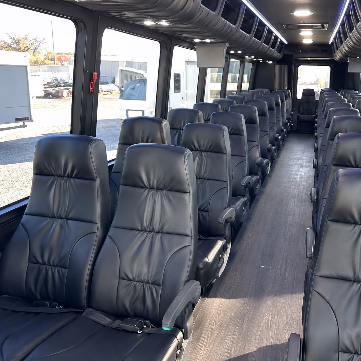 fresno 35 passenger minibus interior
