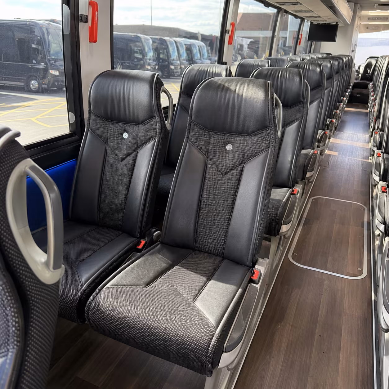 fresno 40 passenger charter bus interior