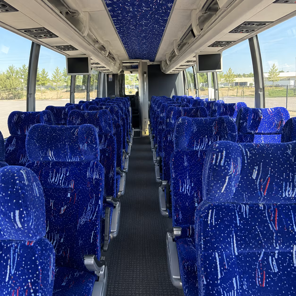 fresno 54 passenger charter bus interior