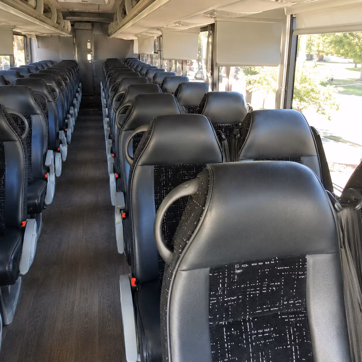 fresno charter bus inside