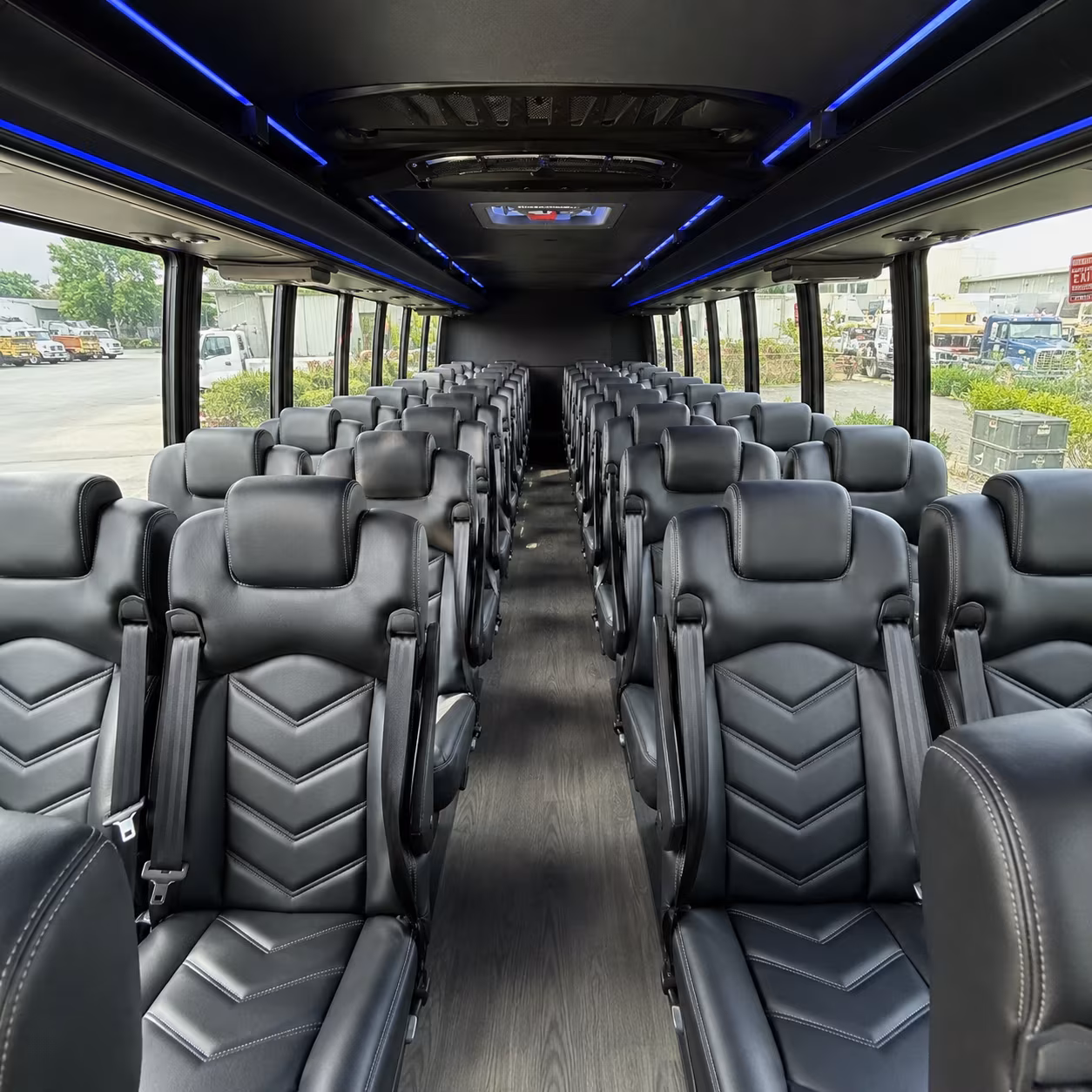 minibuses for fresno wedding day bridal party runs